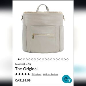 Fawn design diaper bag backback